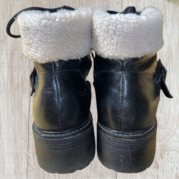 Kensi Black Leather Dagger Brooklyn Monroe Boots size 10 - Picture 4 of 5